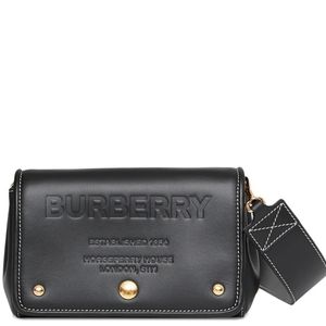 NEW BURBERRY Horseferry Debossed Leather Bag
